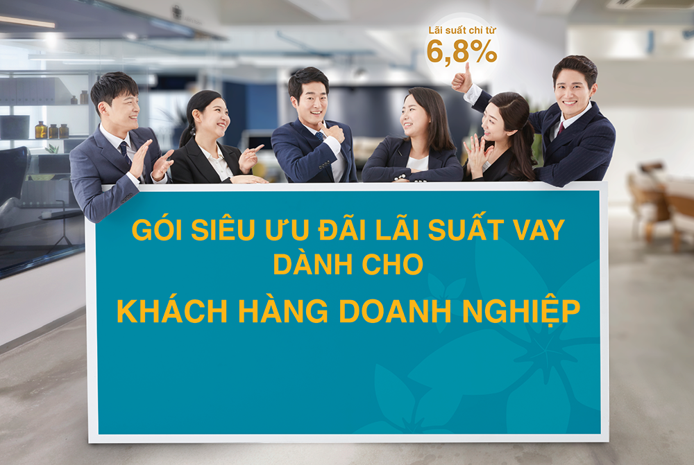 Gói siêu ưu đãi với mức lãi suất chỉ từ 6,8%/năm dành cho khách hàng doanh nghiệp. Ảnh: Phú Hương