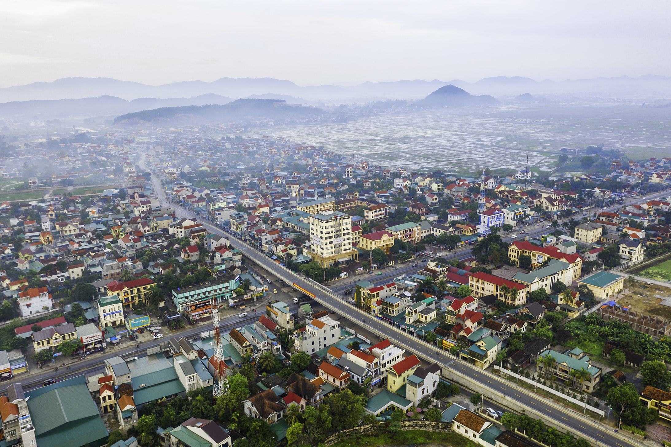 Thị trấn Cầu Giát. Ảnh: Nhật Thanh