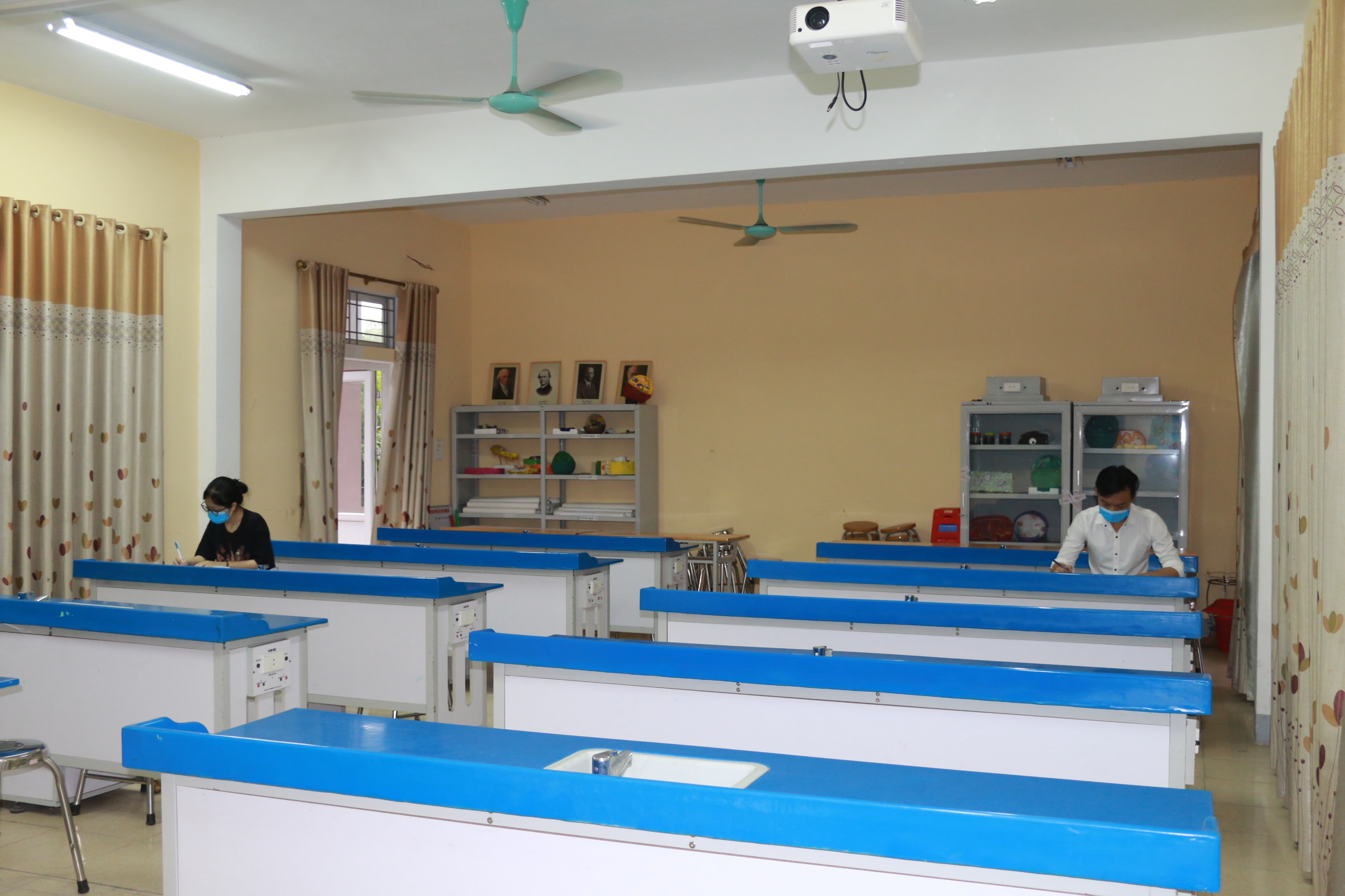 Phòng thi dành cho thí sinh đặc biệt. Ảnh: Mỹ Hà