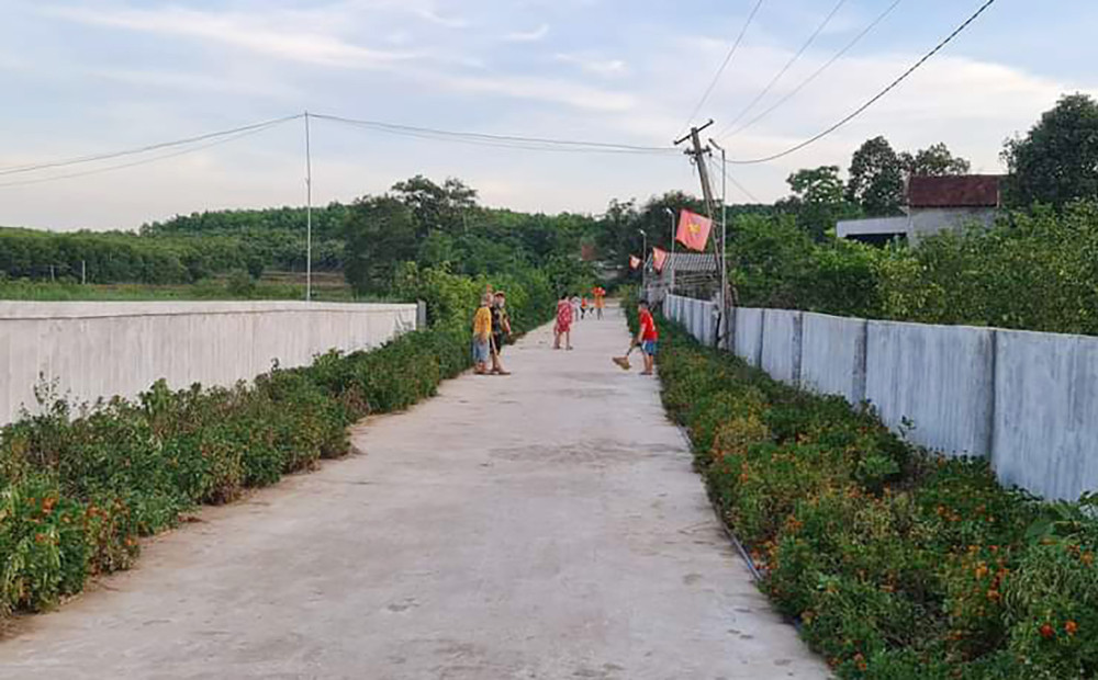 Một góc nông thông mới ở xã Nghĩa Mai. Ảnh: Mai Hoa