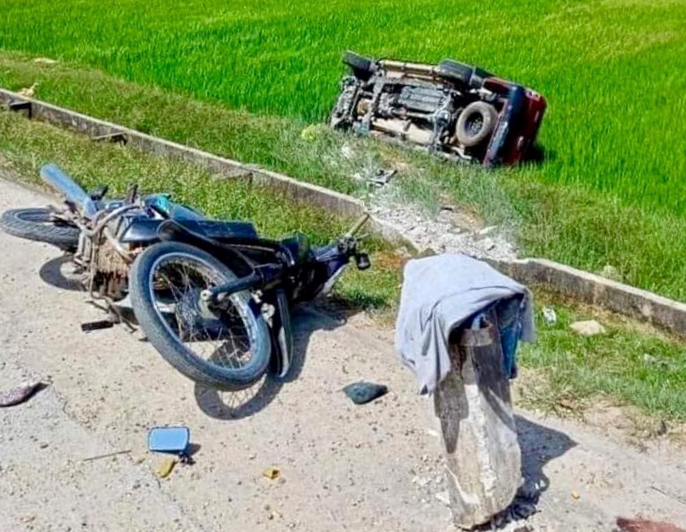 Hiện trường vụ tai nạn. Ảnh: Nguyễn Long