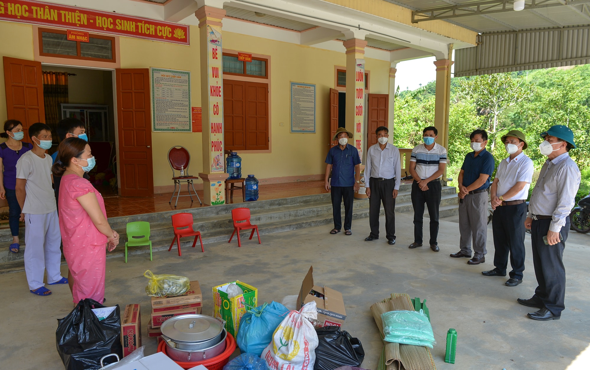 Khu nhà chức năng được trưng dụng làm Ảnh: Thành Cường