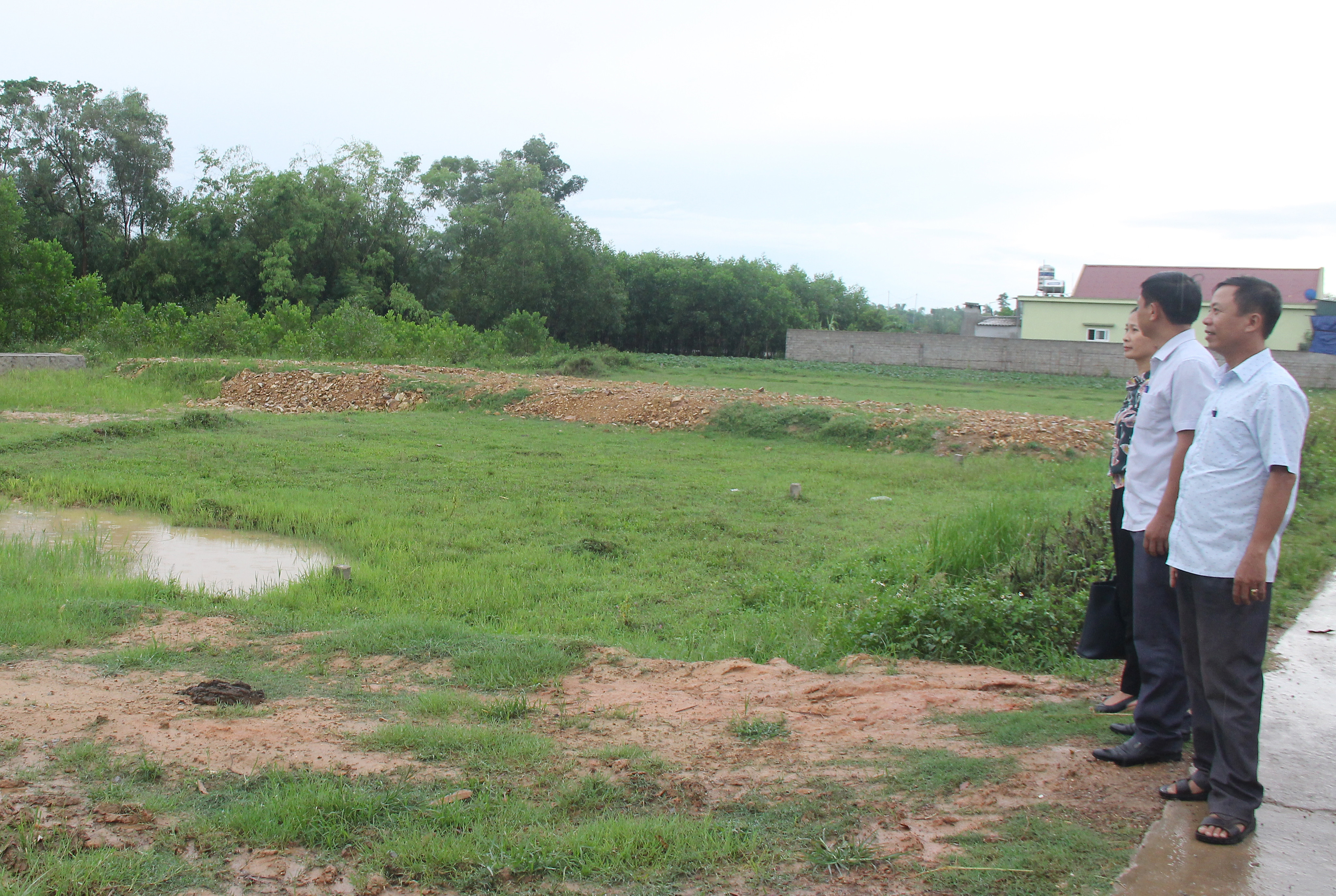 Chuyển đổi mục đích sử dụng đất thực hiện quy hoạch đấu giá quyền sử dung đất ở tại huyện Yên Thành. Ảnh: Mai Hoa