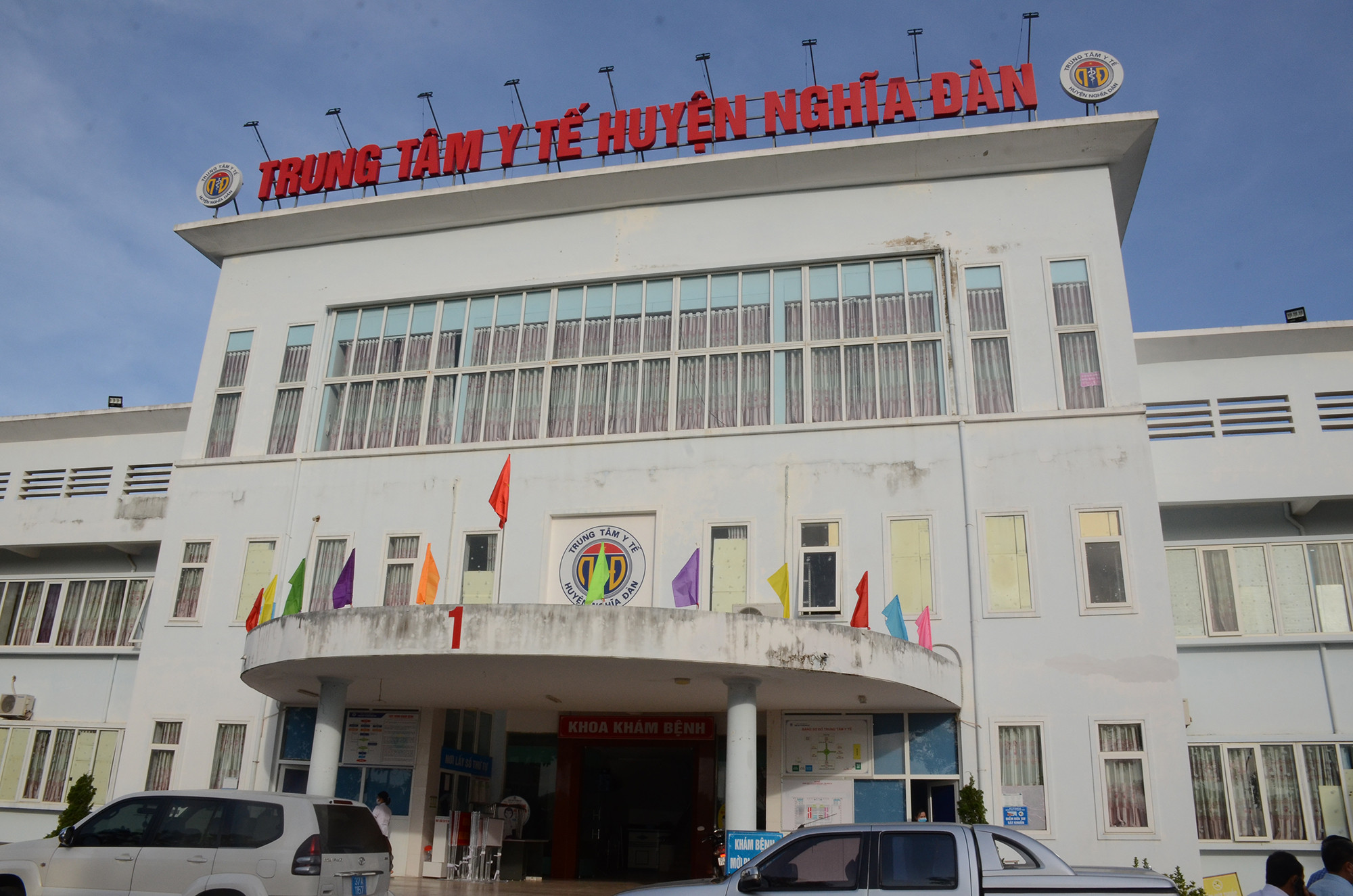 Bệnh viện Dã chiến số 2 Nghệ An đặt tại Trung tâm Y tế Nghĩa Đàn. Ảnh: Thành Chung