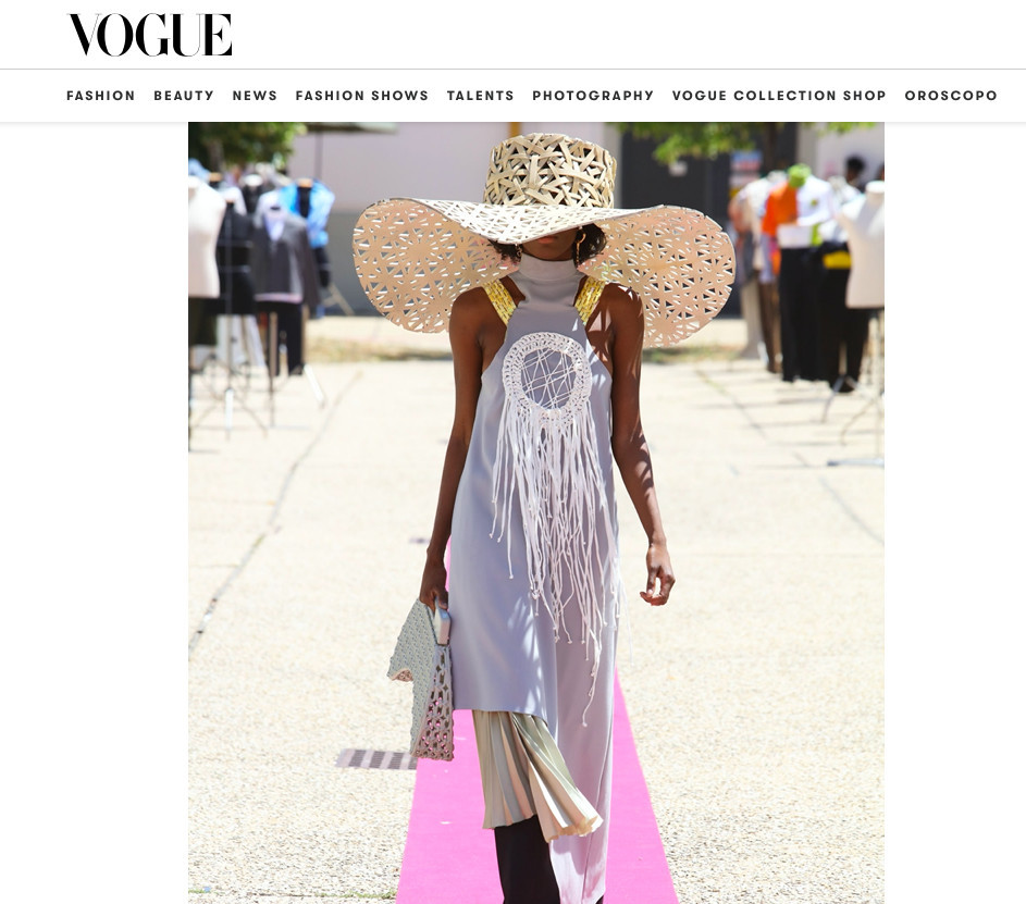 Tạp chí thời trang danh giá Vogue đăng tải hình ảnh về bộ sưu tập của Phan Đăng Hoàng. Ảnh chụp màn hình