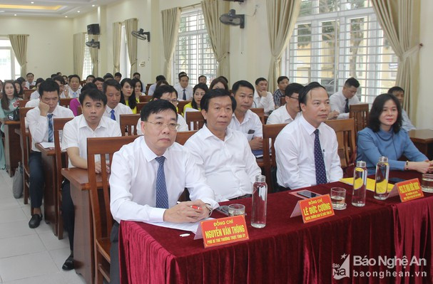 Các đại biểu dự lễ Khai giảng lớp Cao cấp lý luận chính trị khóa 2020 - 2022 tại Nghệ An -Ảnh minh họa: Mai Hoa