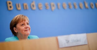 Thủ tướng Angela Merkel quyết liệt bảo vệ dự án Dòng chảy phương Bắc 2. Ảnh: Reuters