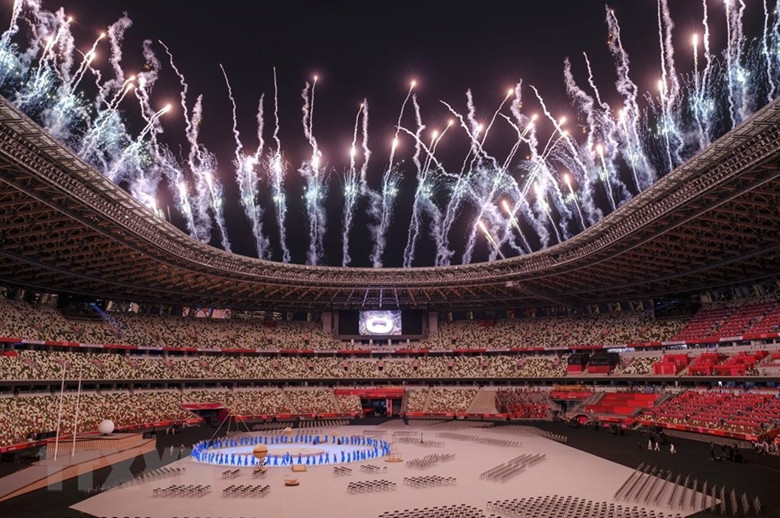 Khai mạc Paralympic Tokyo 2020. (Ảnh: TTXVN). 