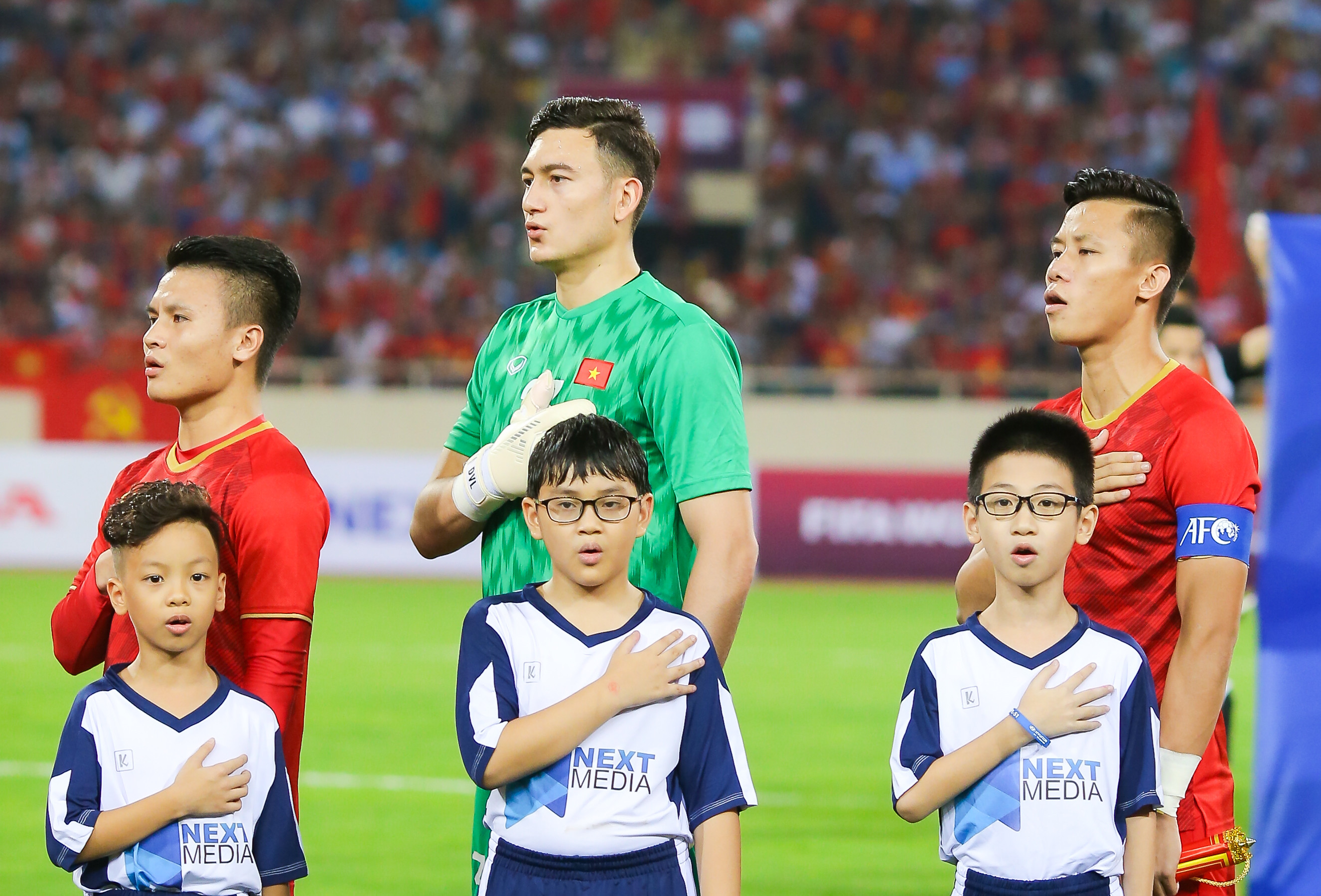 Gần như chắc chắn 3 cầu thủ xứ Nghệ sẽ góp mặt trong đội hình xuất phát của tuyển Việt Nam trong trận mở màn vòng loại World Cup 2022. Ảnh: Xuân Thủy
