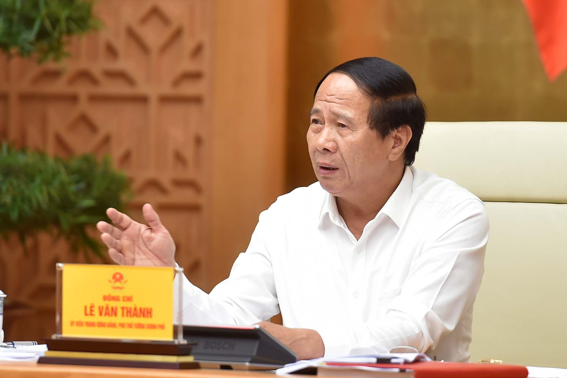 Phó Thủ tướng Chính phủ Lê Văn Thành kết luận tại Hội nghị. Ảnh: VGP/Đức Tuân