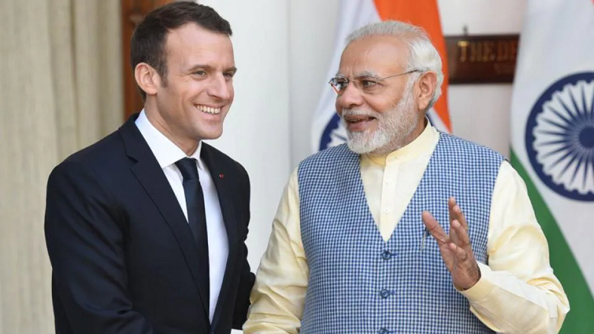 Tổng thống Pháp Emmanuel Macron và Thủ tướng Ấn Độ Narendra Modi. Nguồn: wikipedia.org