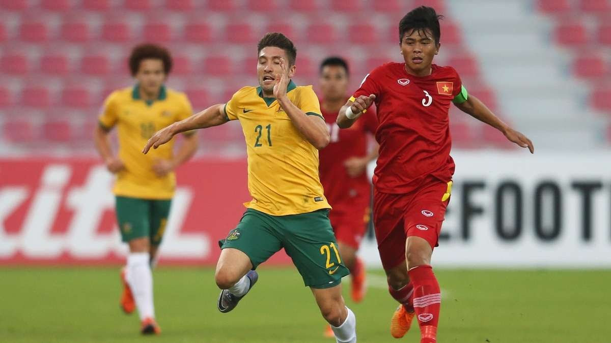 Phạm Mạnh Hùng trong màu áo U23 Việt Nam. Ảnh: Goal 