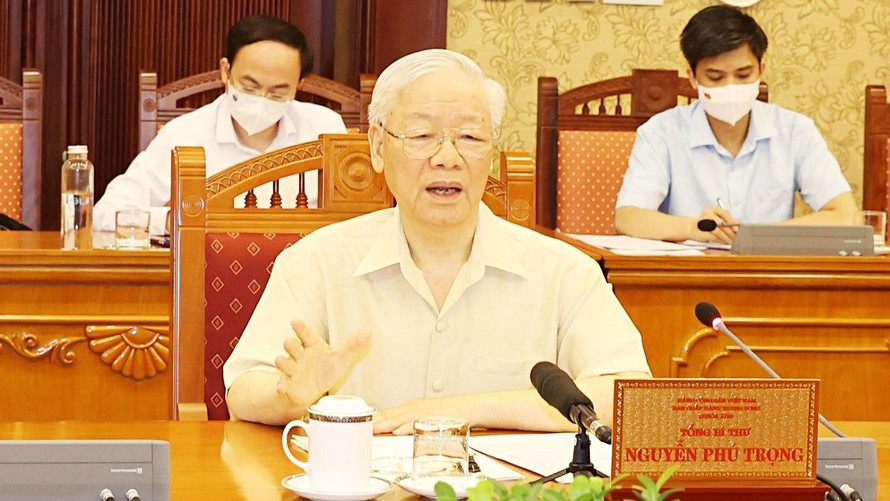Tổng bí thư Nguyễn Phú Trọng. Ảnh TTXVN