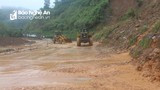 Quốc lộ 7 đoạn qua dốc Chó, huyện Con Cuông tiếp tục bị sạt lở 