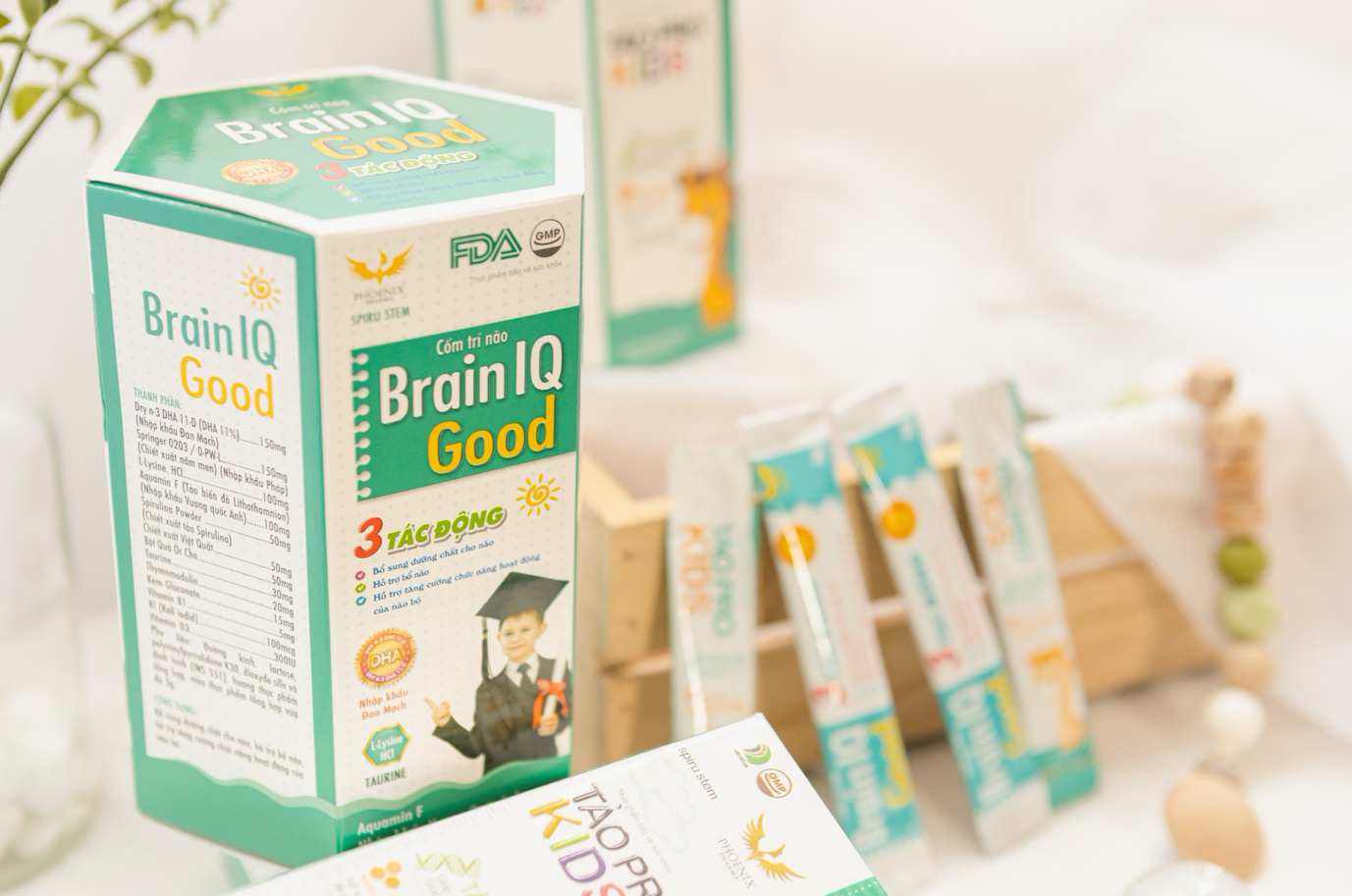 Tảo Pro Kids và Cốm trí não Brain IQ Good là một trong số ít TPCN đạt chứng nhận FDA của Cục Quản lý Dược phẩm và Thực phẩm Hoa Kỳ