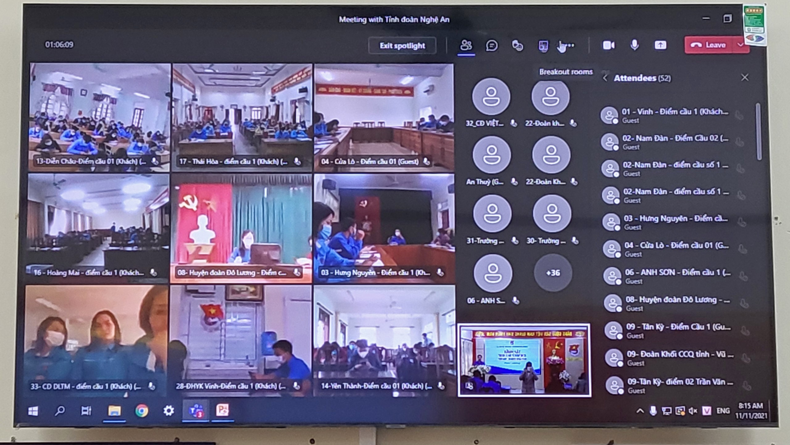 Lớp tập huấn được tổ chức bằng hình thức trực tuyến đến các điểm cầu trên toàn tỉnh. Ảnh: TG