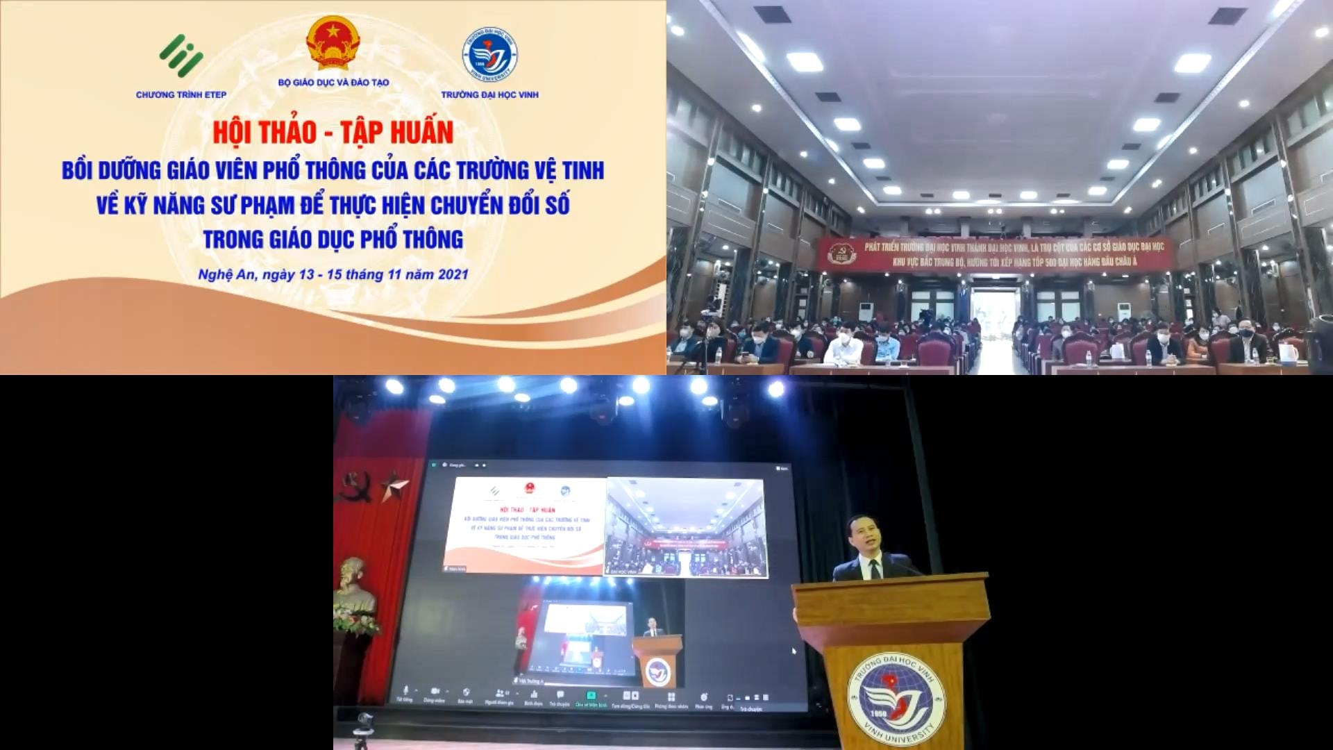 Toàn cảnh hội thảo- tập huấn qua mạng.Ảnh: H.N