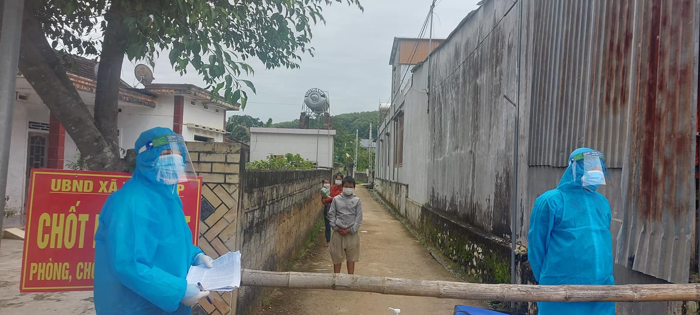 Một chốt kiểm soát ở xã Tam Hợp, huyện Quỳ Hợp. Ảnh: CTV