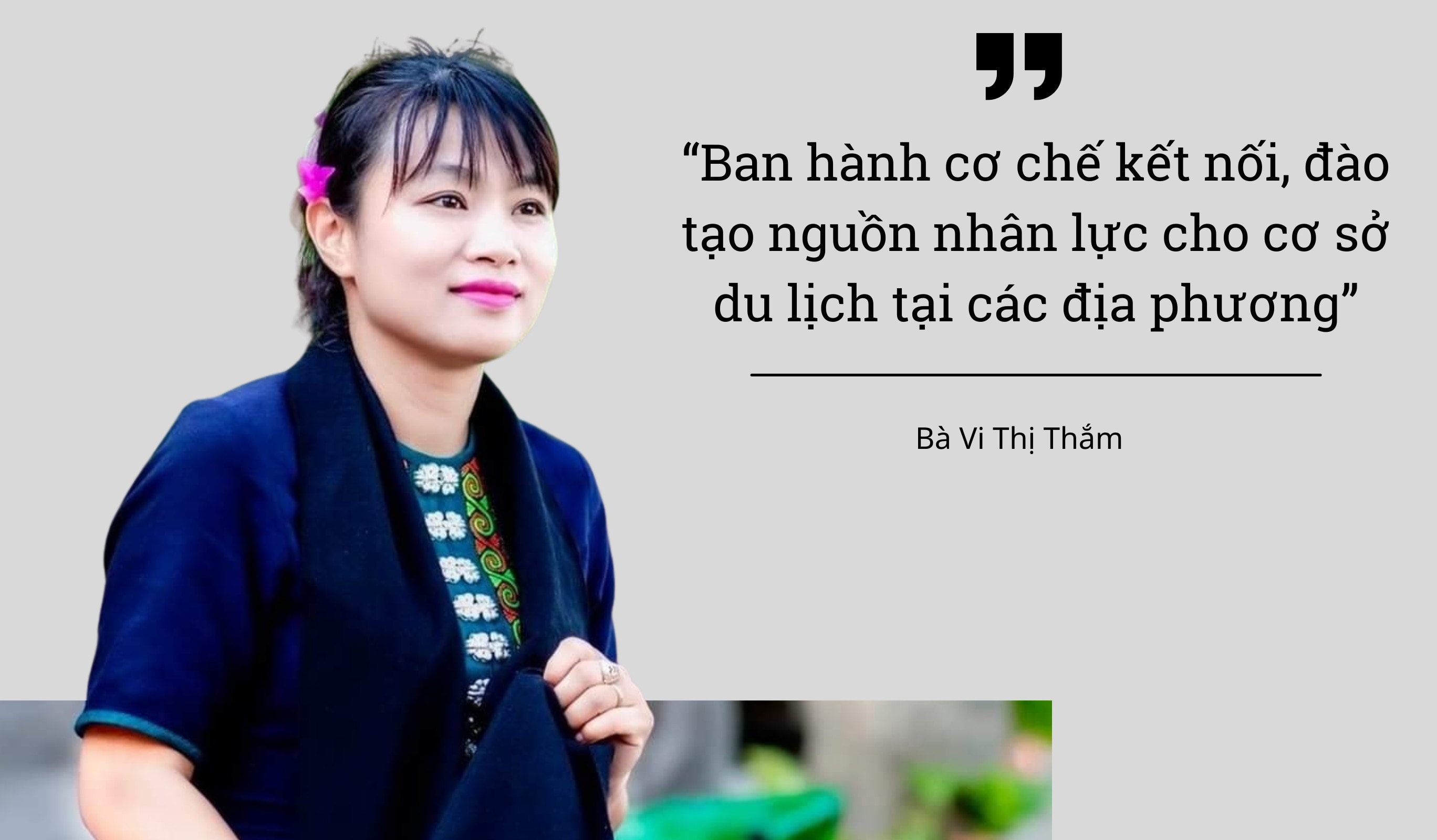 Bà Vi Thị Thắm. Ảnh: P.V