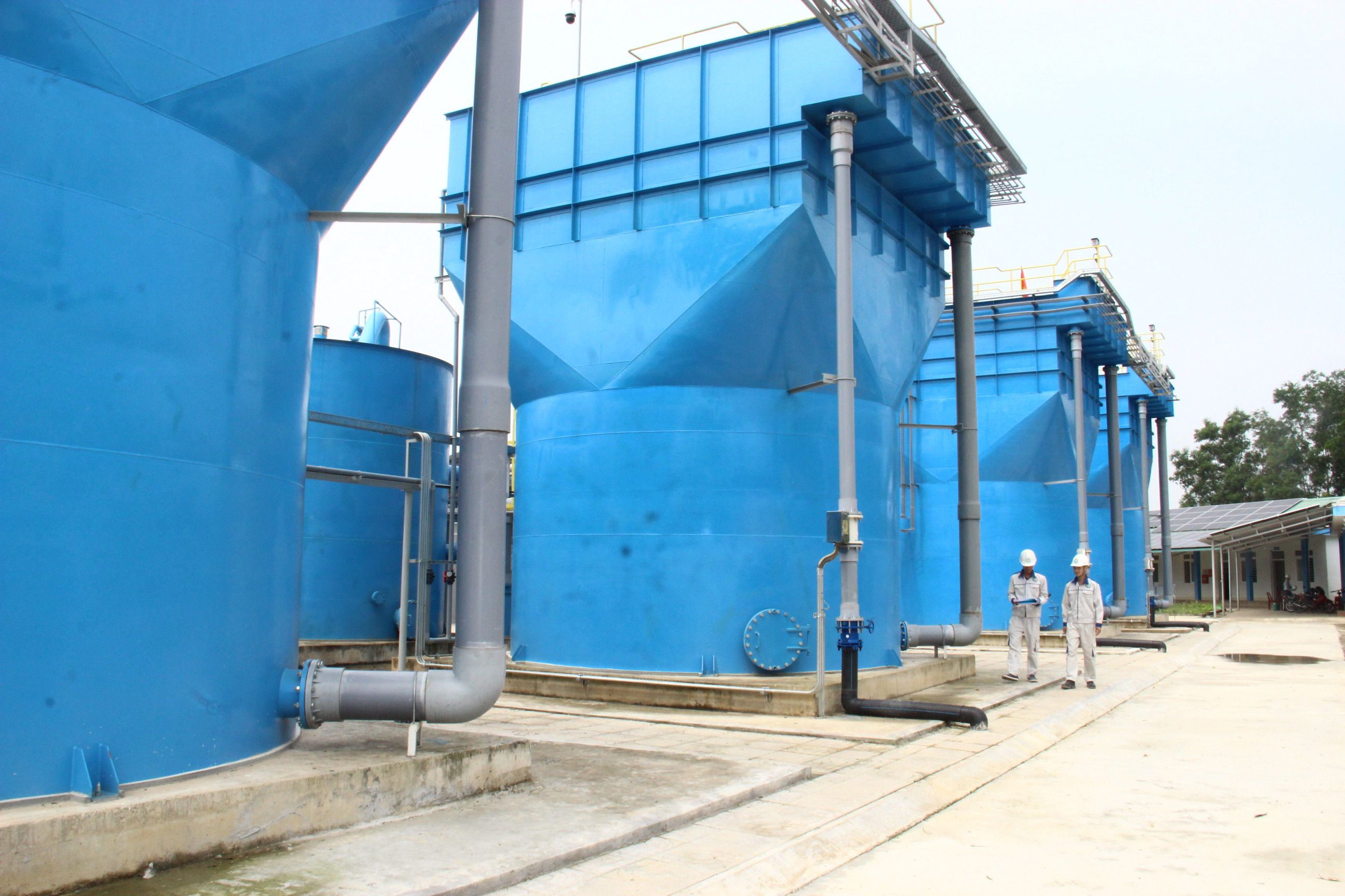 hờ sản xuất hiệu quả, Nhà máy nước sạch Hòa Sơn thực hiện đầy đủ nghĩa vụ ngân sách nhà nước. Ảnh Hoàng Vĩnh