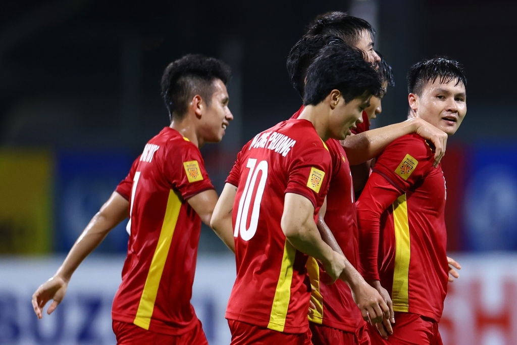 Trình độ các cầu thủ Việt Nam đã cao hơn các đội bóng trong khu vực một bậc. Ảnh VFF.