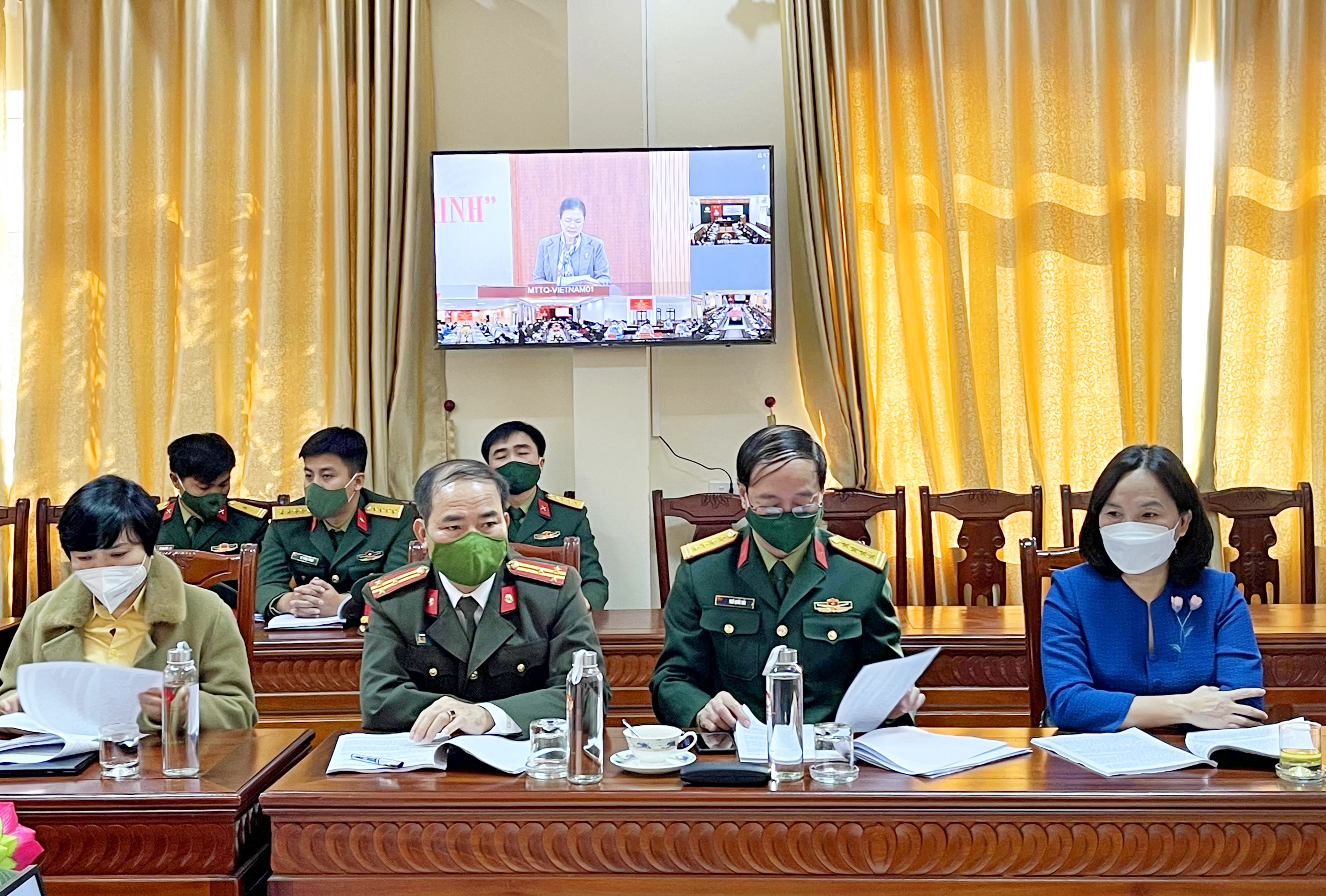 Các đại biểu tham dự điểm cầu Nghệ An. Ảnh: Thanh Lê