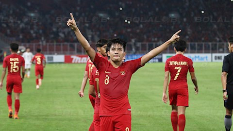 Witan Sulaeman trong màu áo ĐT U23 Indonesia