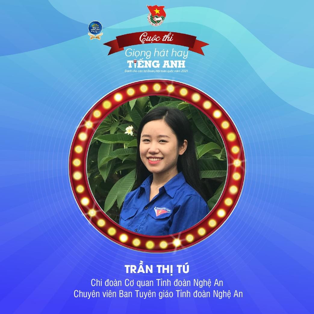 Trần Thị Tú - Chuyên viên Ban Tuyên giáo Tỉnh đoàn Nghệ An là thí sinh duy nhất của tỉnh Nghệ An lọt vào vòng Chung kết Cuộc thi. Ảnh: TT