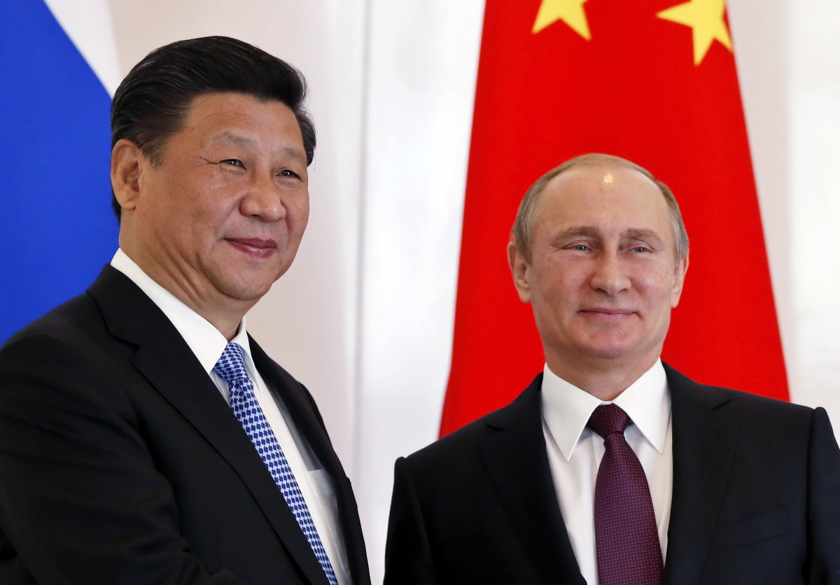 Chủ tịch Trung Quốc Tập Cận Bình và Tổng thống Nga Vladimir Putin. Ảnh: EPA