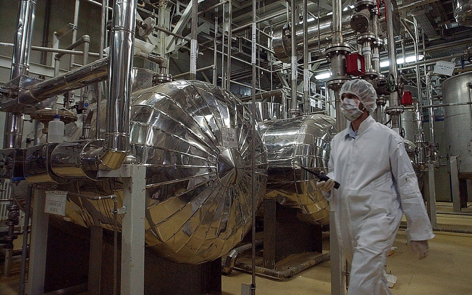 Một nhà máy làm giàu urani tại Natanz, Iran. Ảnh AP