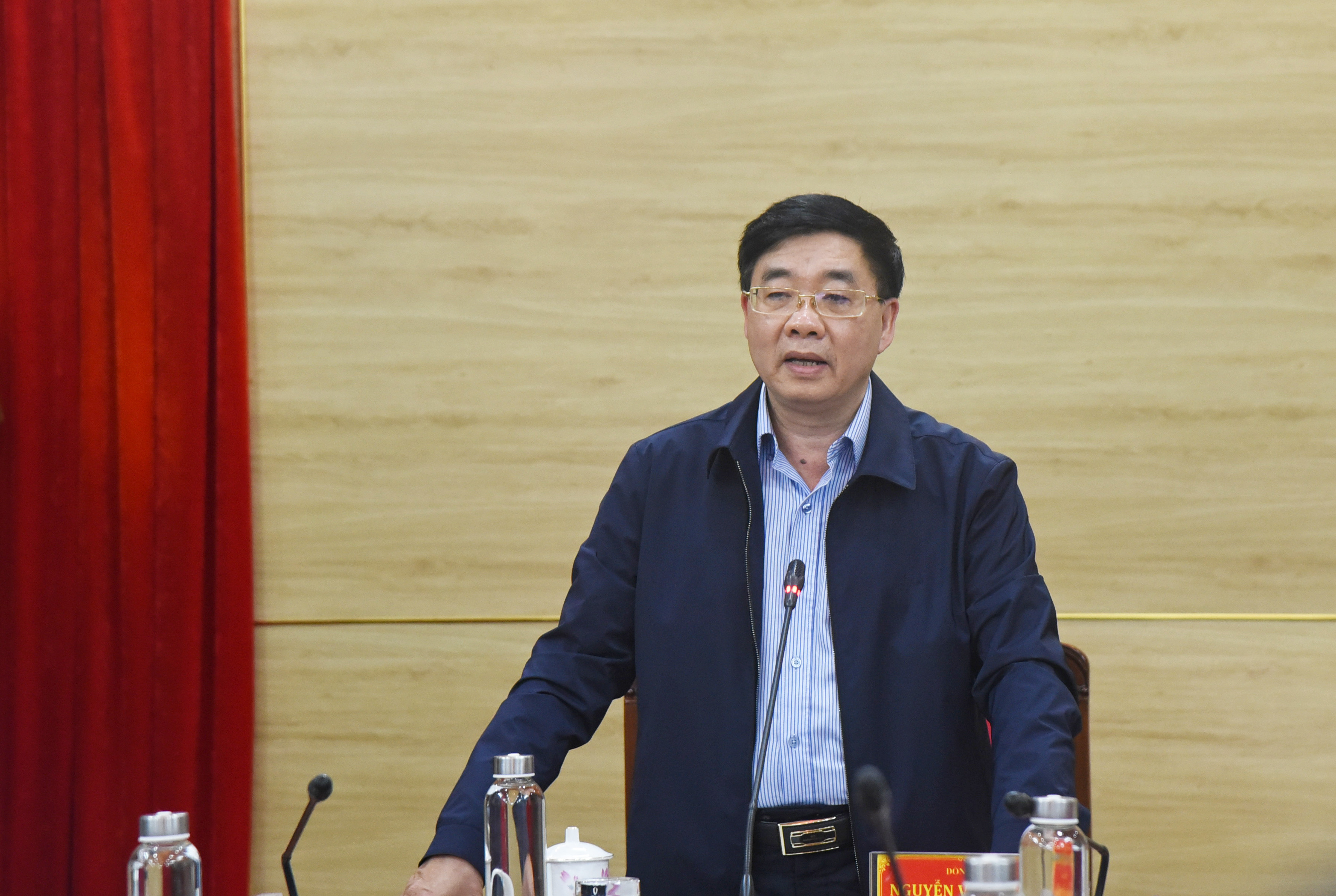 Phó Bí thư Thường trực Tỉnh ủy Nguyễn Văn Thông kết luận hội nghị. Ảnh: TG