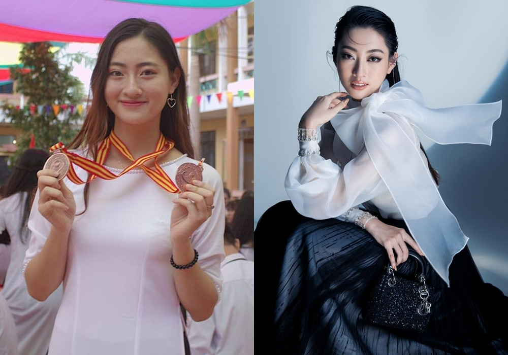 Hoa hậu Thế giới Việt Nam 2019 Lương Thùy Linh không có nhiều khác biệt giữa thời cấp 3 và hiện tại.