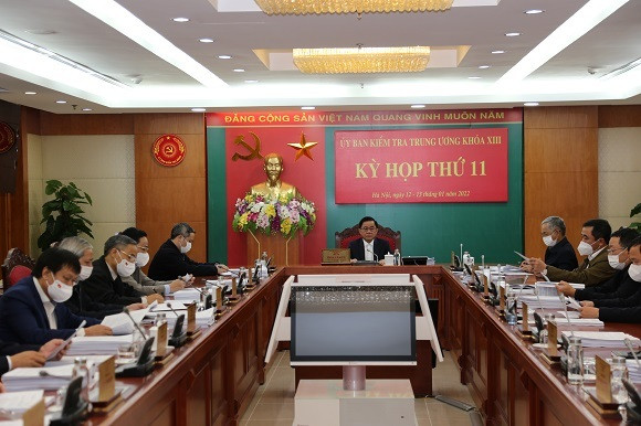 Kỳ họp thứ 11 của Ủy ban Kiểm tra Trung ương diễn ra ngày 12 và 13/1.