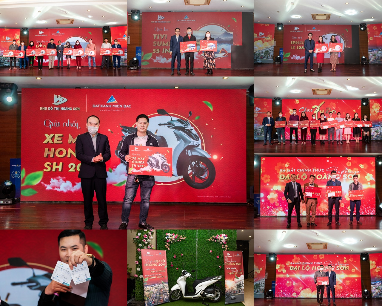 Các giải thưởng với tổng giá trị hơn 200 triệu đồng đã được dành tặng để tri ân các khách hàng Khu đô thị Hoàng Sơn 