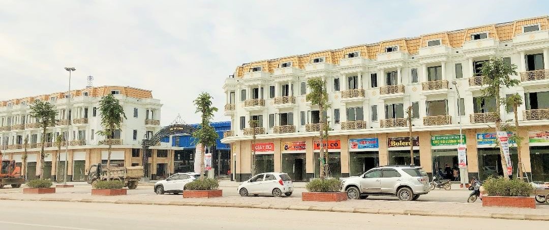 Phố mới ở thị trấn Đô Lương. Ảnh: P.V