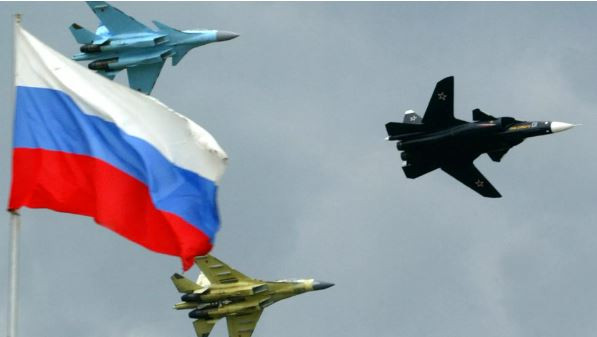 Chiến đấu cơ của Nga trong một hoạt động diễn tập. Ảnh AFP 2021 / Denis Sinyakov
