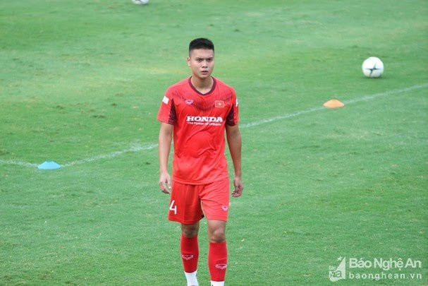 Lê Thành Lâm đang là tuyển thủ U23 Việt Nam. Ảnh tư liệu