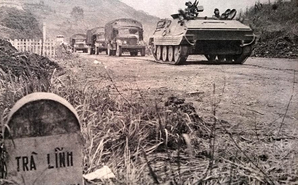 Ngày 17/2/1979 lính Trung Quốc tràn sang biên giới nước ta. Ảnh: Tư liệu