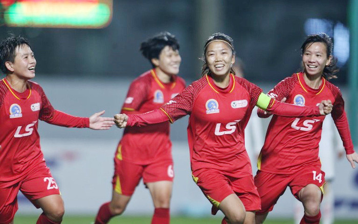 Niềm vui của đội tuyển bóng đá nữ Việt Nam khi giành vé tham dự World Cup 2023. Ảnh minh họa