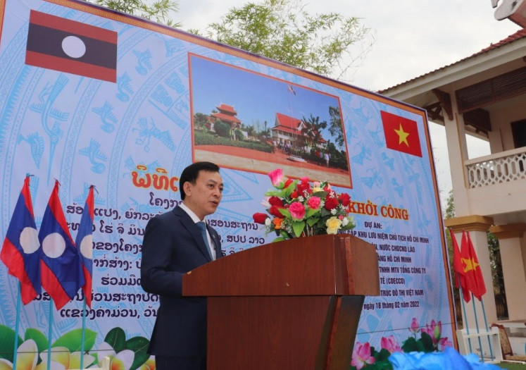 Đồng chí Vũ Mạnh Hà nhấn mạnh, Khu lưu niệm Chủ tịch Hồ Chí Minh là công trình có ý nghĩa hết sức quan trọng. Ảnh CTV