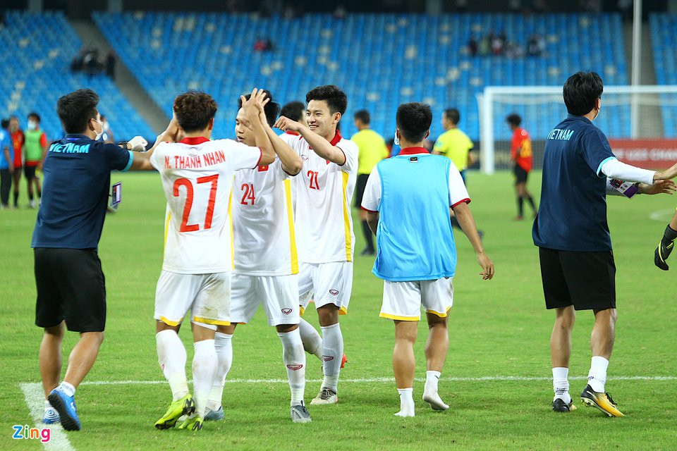 U23 Việt Nam lần đầu vào chung kết U23 Đông Nam Á 2022. Ảnh: Nguyên Khang.