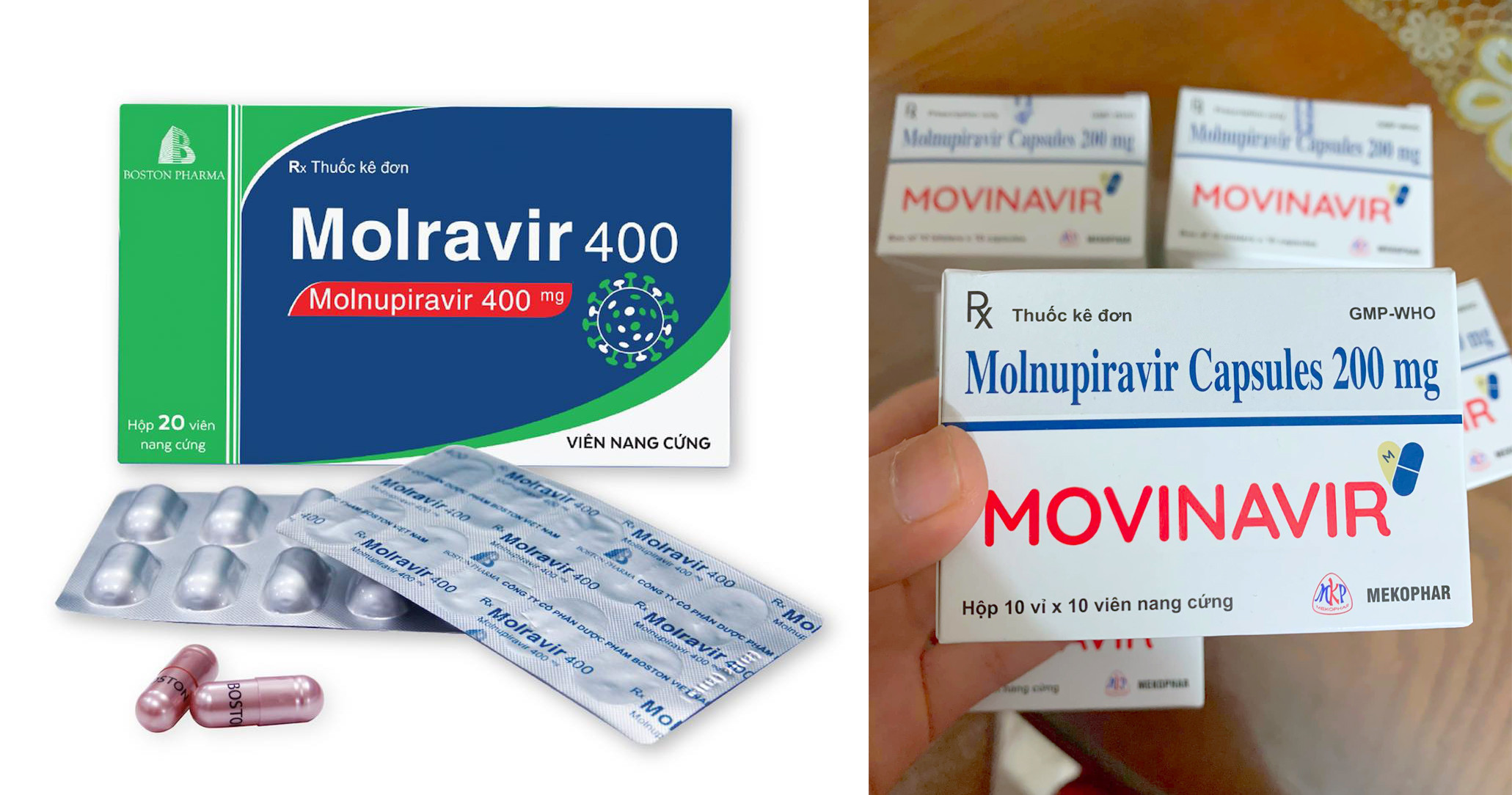 Hiện Cục Quản lý dược, Bộ Y tế đã cấp phép một số loại thuốc kháng vi - rút điều trị Covid - 19 trên thị trường. Ảnh: Q.A