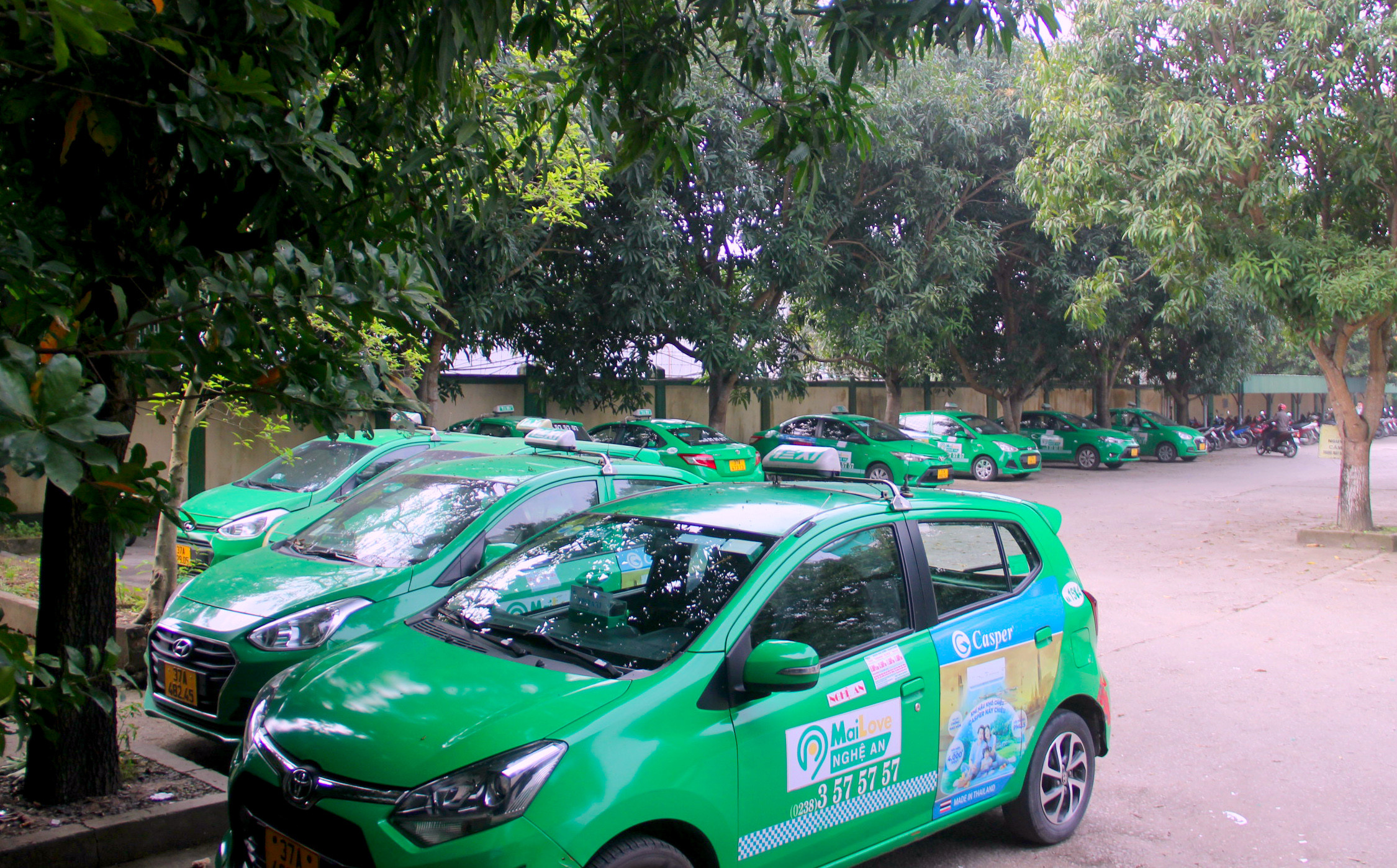 Giá nhiên liệu tăng cao khiến hàng loạt xe taxi trên địa bàn Nghệ An phải dừng hoạt động ảnh Quang An