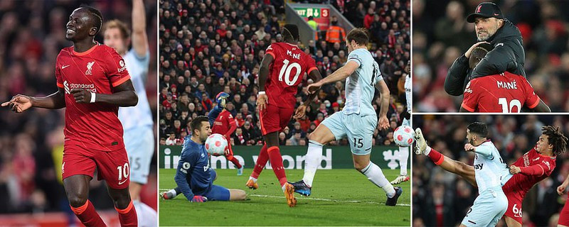 Liverpool hạ West Ham 1-0 để áp sát ngôi đầu bảng của Man City. ẢNH: DAILY MAIL