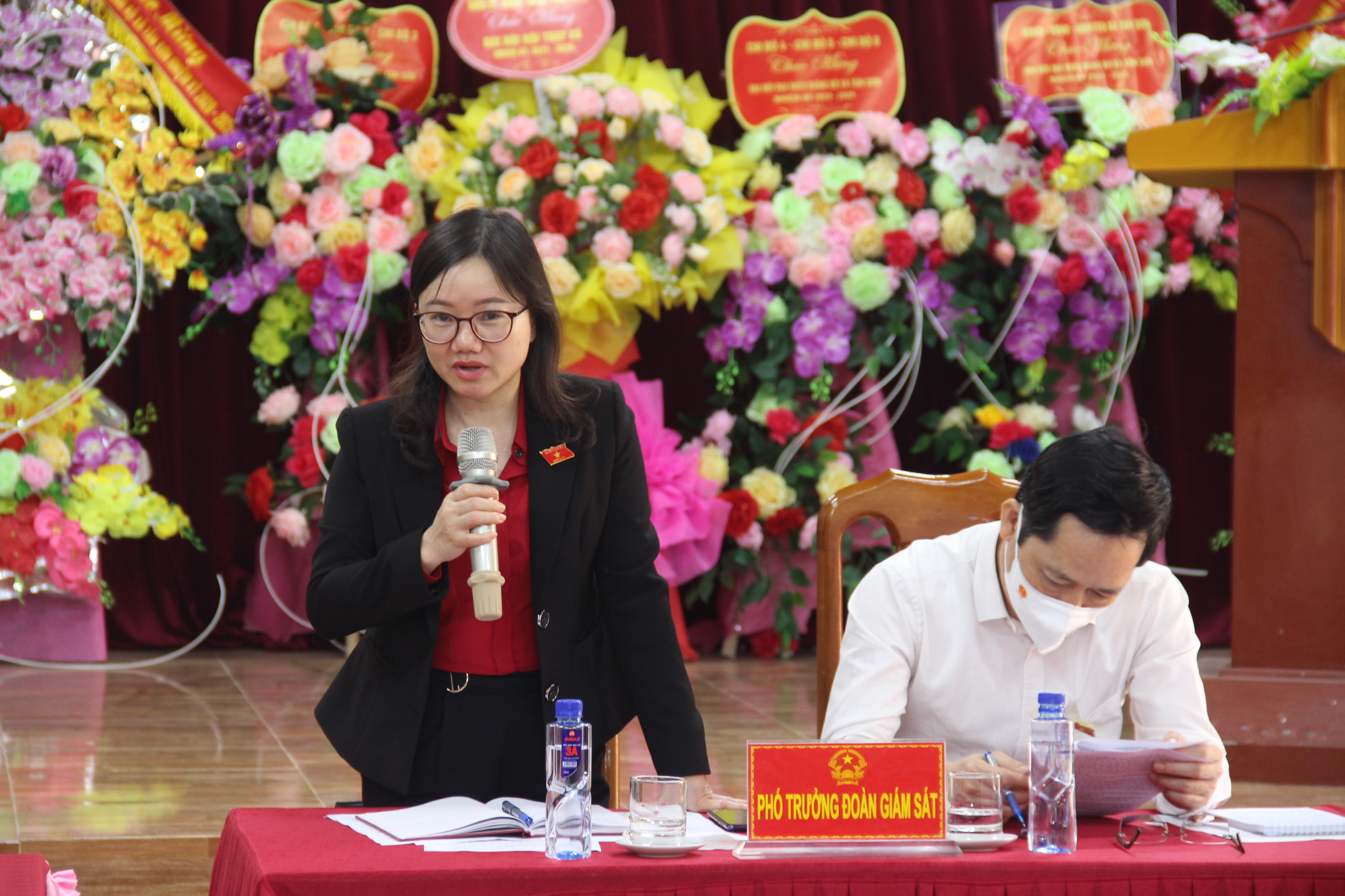 Bà Thái Thị An Chung phát biểu kết luận các nội dung giám sát tại cơ sở. Ảnh: Hoài Thu