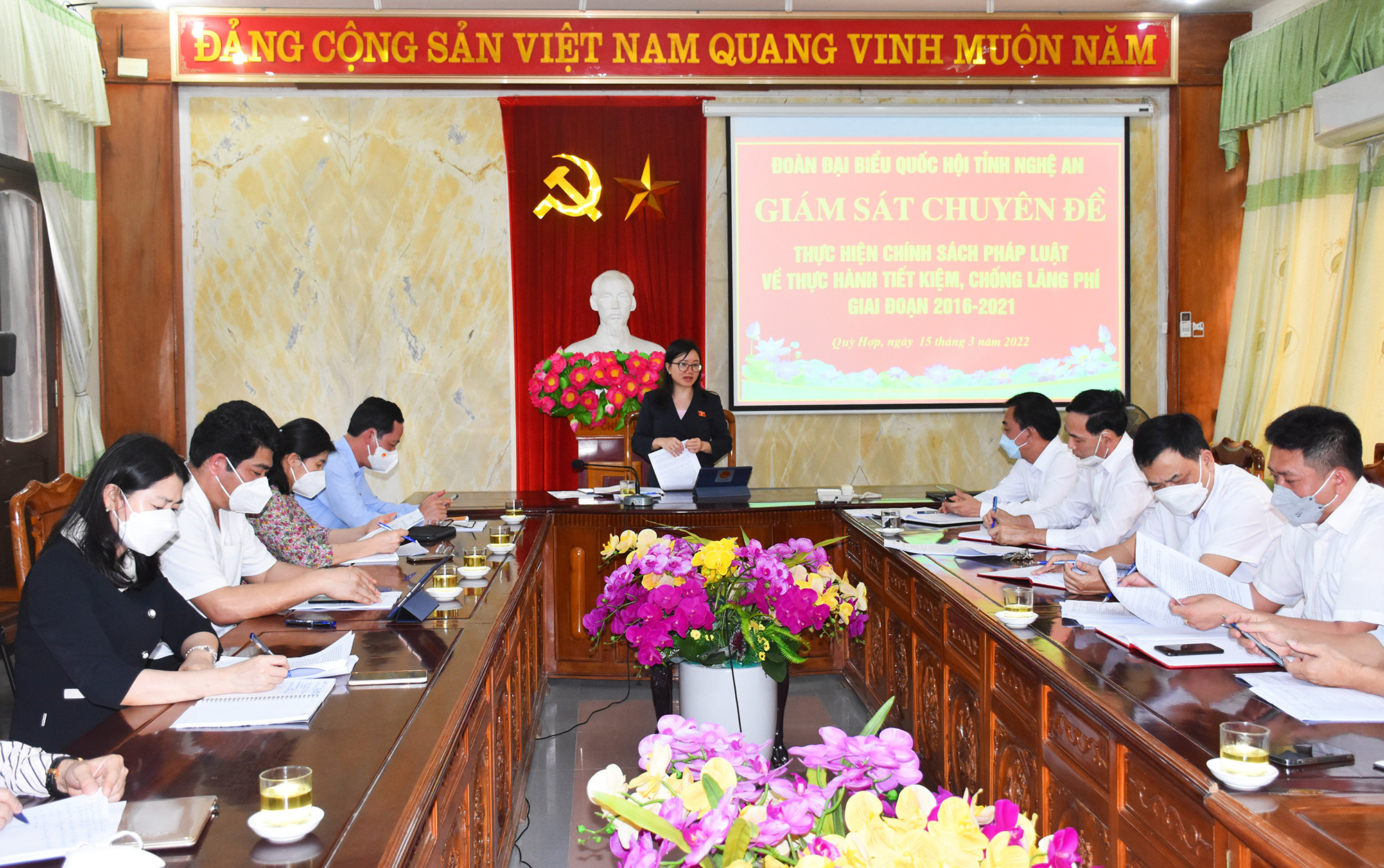 Quang cảnh cuộc làm việc. Ảnh: Thanh Lê