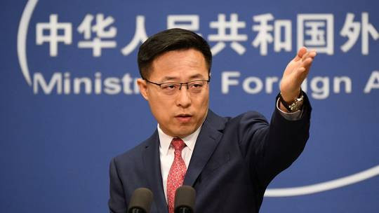 Phát ngôn viên Bộ Ngoại giao Trung Quốc Triệu Lập Kiên. Ảnh: AFP