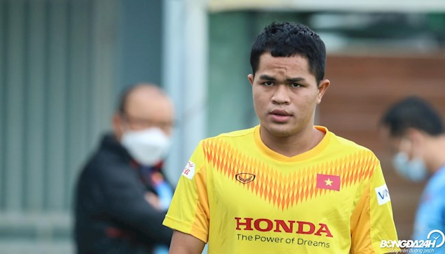 Trở lại U23 Việt Nam và được chọn làm đội phó là phần phưởng xứng đáng với Quang Nho sau khi anh thi đấu thành công ở giải U23 Đông Nam Á 2022. Ảnh: Nguyên Khang.