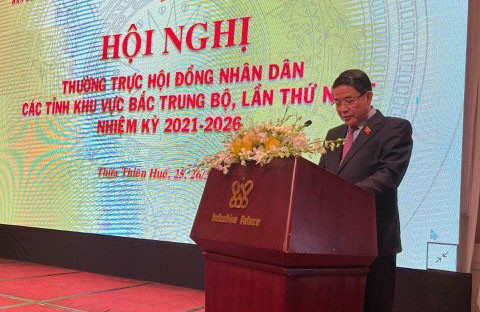 Đồng chí Nguyễn Đức Hải, Ủy viên Ban Chấp Trung ương Đảng, Phó Chủ tịch Quốc hội phát biểu chỉ đạo Hội nghị. Ảnh: Trung Tú