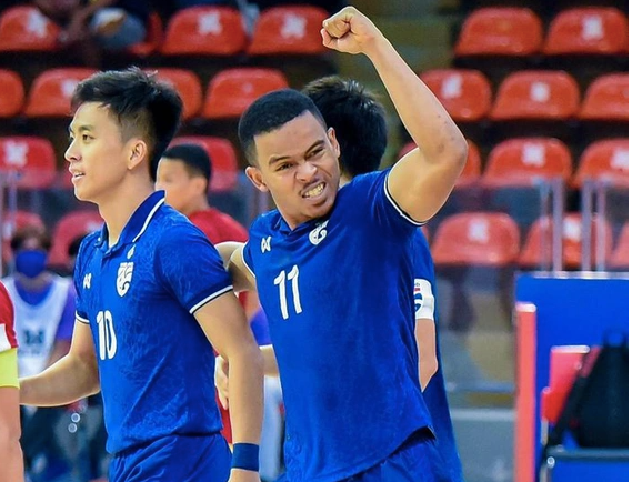 Muhammad tỏa sáng với cú đúp bàn thắng vào lưới Việt Nam - Ảnh: FUTSAL THAILAND